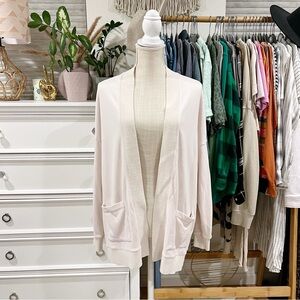 Barefoot Dreams | Malibu Open Cardigan Cream size Large